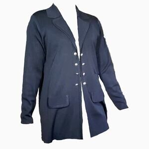 Exclusively Misook lapel button 3 pocket cardigan M Medium